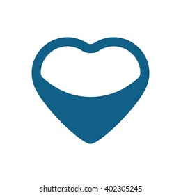  Heart  icon, vector illustration. Flat design style
