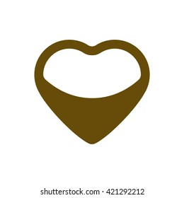  Heart  icon, vector illustration. Flat design style