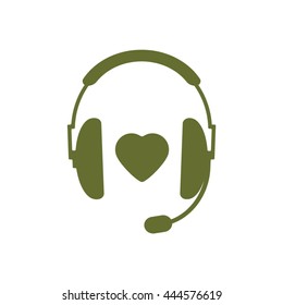  Heart  icon, vector illustration. Flat design style