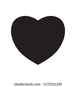 Heart icon vector illustration isolated on white