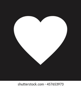 Heart icon vector illustration isolated