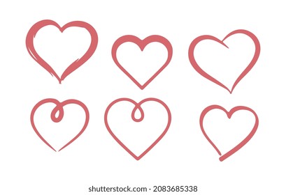 Ilustración vectorial de icono cardíaco. Símbolo lineal con contorno fino.