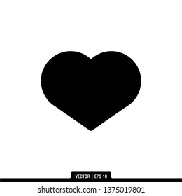 Heart Icon Vector Illustration Logo Template
