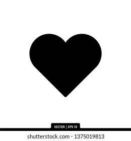 Heart Icon Vector Illustration Logo Template
