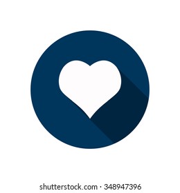 heart icon, vector illustration. Modern design. Flat design style
