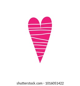 Heart icon. Vector illustration on white background