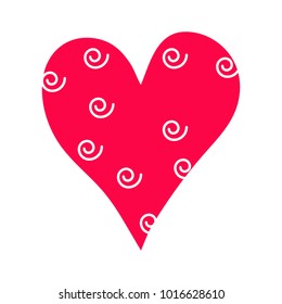 Heart icon. Vector illustration on white background