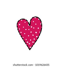 Heart icon. Vector illustration on white background