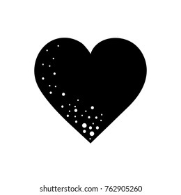 Heart icon. Vector illustration on white background