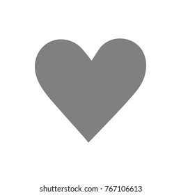 Heart icon. Vector illustration on white background