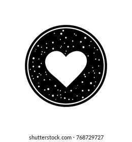 Heart icon. Vector illustration on white background