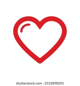 Estilo de Ilustración vectorial de icono de corazón