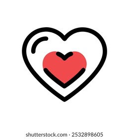 heart icon vector illustration style