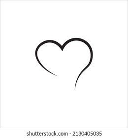símbolo de ilustración de vector de icono de corazón