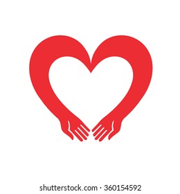 Vector de icono del corazón. Ilustración para el Día de San Valentín, puede servir como decoración o logo