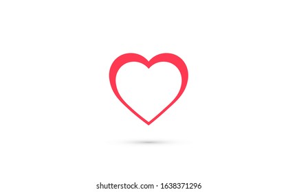 Heart Icon, vector illustration. vector illustration. Web design icon