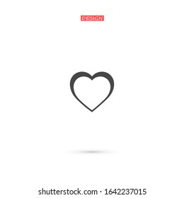 Heart Icon, vector illustration. vector illustration. Web design icon