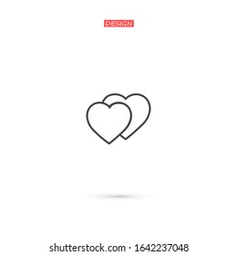 Heart Icon, vector illustration. vector illustration. Web design icon