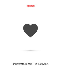 Heart Icon, vector illustration. vector illustration. Web design icon