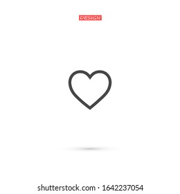 Heart Icon, vector illustration. vector illustration. Web design icon