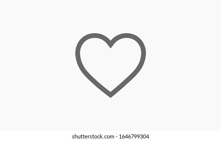 Icono del corazón, ilustración vectorial.ilustración vectorial. Icono de diseño web