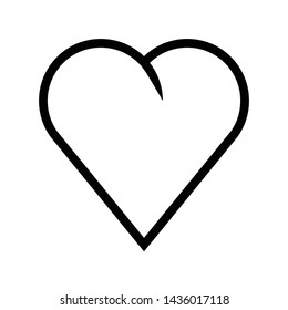 Heart Icon Vector Illustration,concept of love isolated on white background