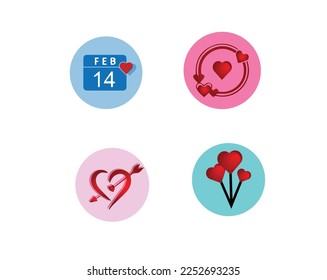 Diseño de ilustrador de vectores de iconos de corazón.