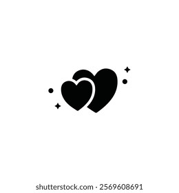 heart icon vector ilustration logo design