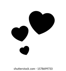 Heart Icon Vector. Vector image of a flat heart icon. Perfect Love symbol. Flat style for graphic and web design.