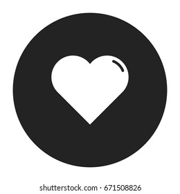 heart icon vector isolated