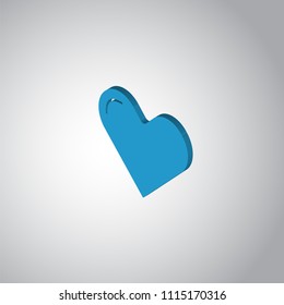 heart icon vector isolated on white background for your web and mobile app design, heart logo concept