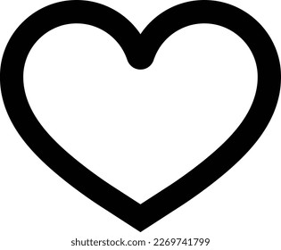 Heart icon vector isolated on white background . Perfect Love symbol. Valentine's Day sign. 