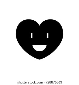 heart icon vector isolated on white background