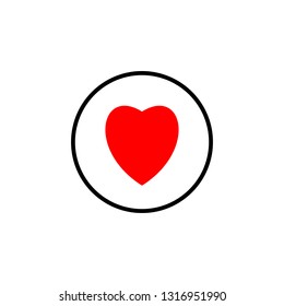 Heart icon vector. Heart vector icon. Like icon vector