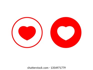 Heart icon vector. Heart vector icon. Like icon vector