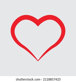 Heart icon vector. Like icon vector.