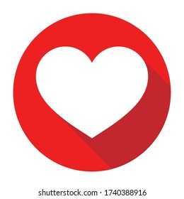 Heart icon. Vector like and love icon. Ready like and love button for website and mobile app.