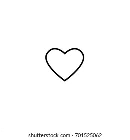 Heart icon vector line