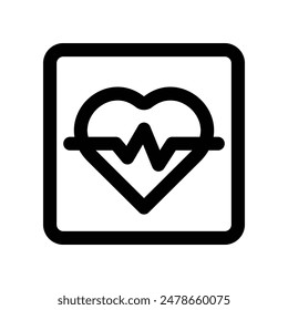 icono de corazón. icono de línea de Vector para su Sitio web, móvil, presentación y diseño de logotipo.