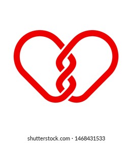 Heart icon vector logo design concept 