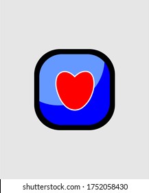 HEART ICON VECTOR LOGO DESIGN