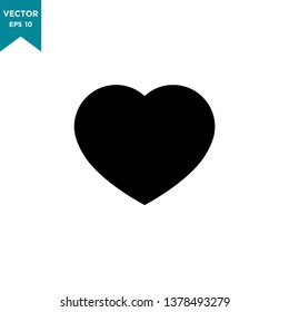 heart icon vector logo template 