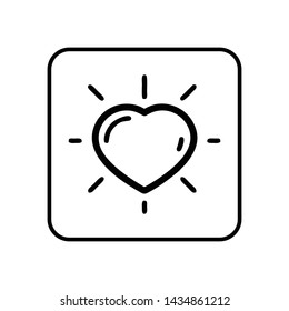 Heart Icon Vector Logo Template