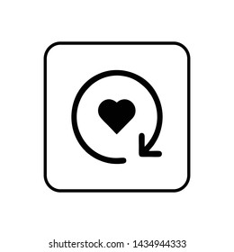 Heart Icon Vector Logo Template