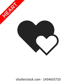 heart icon vector logo template 