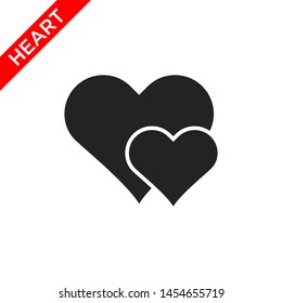 heart icon vector logo template 