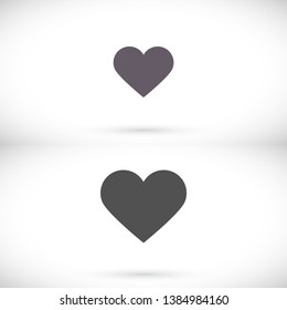 Heart Icon Vector . Lorem Ipsum Illustration design