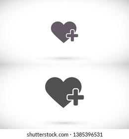 Heart Icon Vector . Lorem Ipsum Illustration design