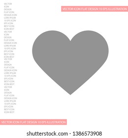 Heart Icon Vector . Lorem Ipsum Illustration design