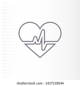 Heart Icon Vector . Lorem Ipsum Illustration design